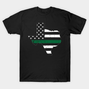 Texas Thin Green Line Military and Border Patrol Shirt T-Shirt